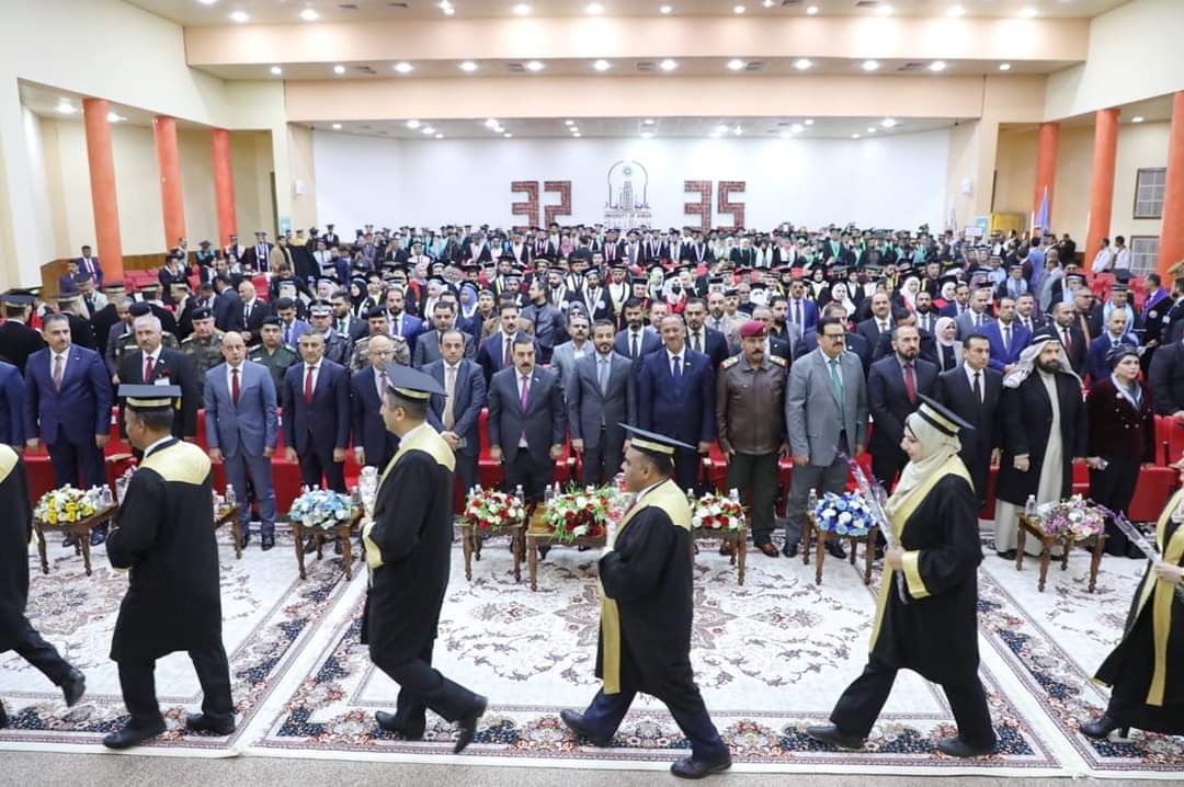 You are currently viewing Dr. Al-Aboudi Participates In Graduation Ceremony Of Anbar University.. His Excellency Calls On Establishing Of New Universities & Dr. Al-Aboudi Confirms: The Number Of Students Enrolled In Higher Education Will Approach One Million In 2030