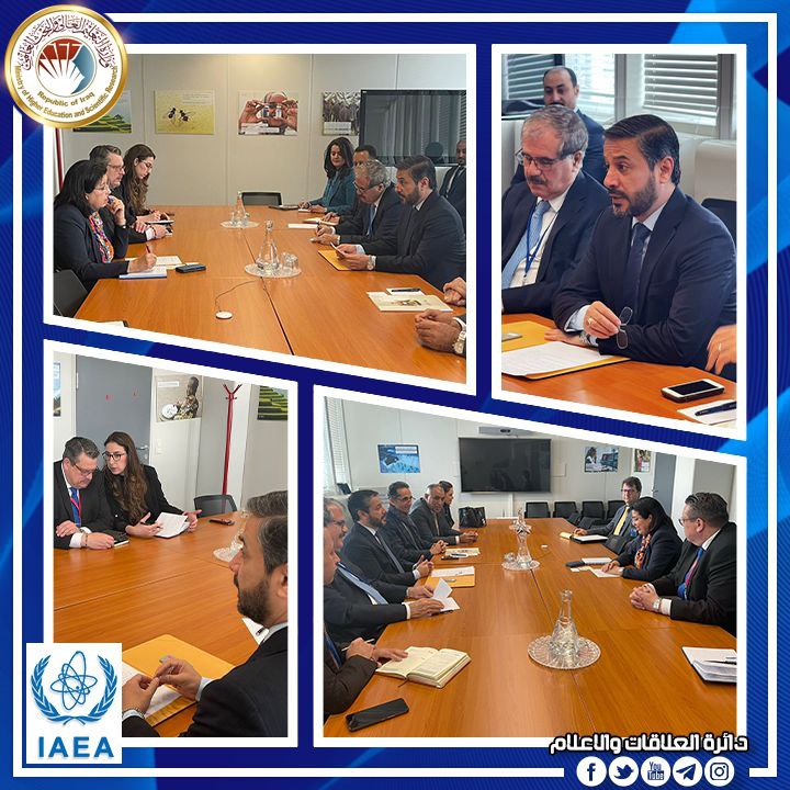 Read more about the article Dr. Al-Aboudi Visits Atomic Energy Agency (IAEA),His Excellency Reviews Developing Scientific Research Projects Between Iraq & Experts of The International Organization