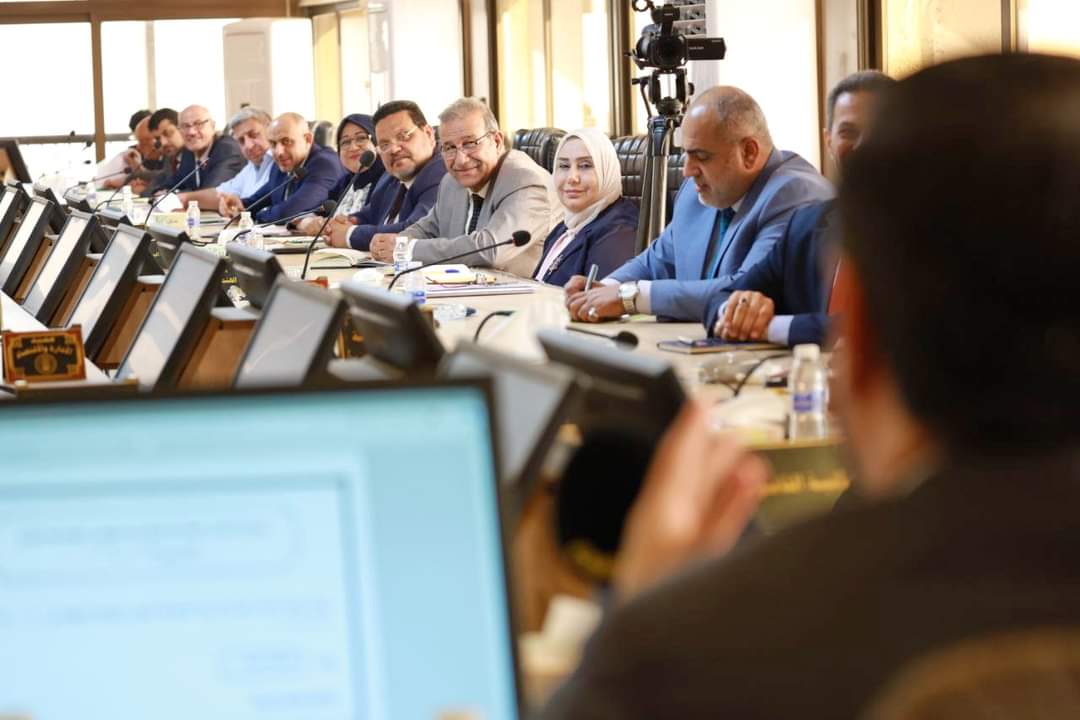 Read more about the article During Meeting of Baghdad University’s, Dr. Al-Aboudi Council & Scientific Research Indicators & Results of international Rankings