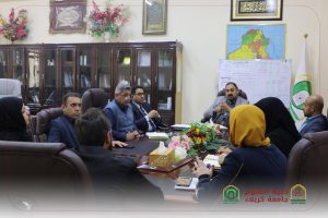 Read more about the article The Meeting between the Dean of the College of Science and the Preparatory Committee for the Tenth Scientific Conference