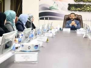 Read more about the article During Meeting with Higher Committee for Academic Women, Dr. Al-Aboudi Stresses On Importance of Sponsoring Scientific Creativity & Embodying Values of Iraqi Society