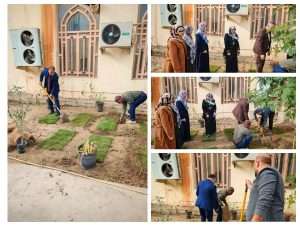 Voluntary Tree-Planting Campaign at the College of Science, Karbala University