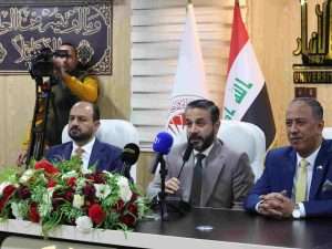 Read more about the article Dr. Al-Aboudi Inaugurates Via Video Conference New University Projects in Anbar Governorate