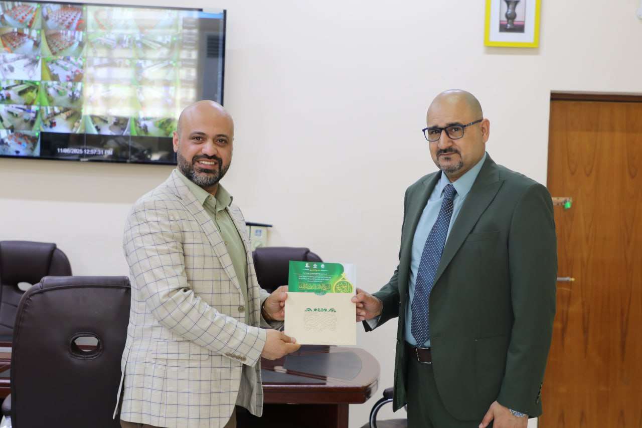 Read more about the article Dean of the College of Science Receives Delegation from Al-Ameed University to Extend Invitation for the Imams Al-Hasan and Al-Husayn Conference as Part of the Third International Imamate Week