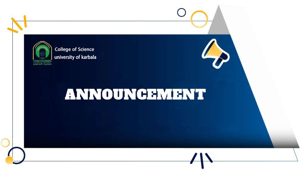Read more about the article College of Science Announces Postgraduate Admission Plan (Within Iraq) for the Academic Year 2026–2027