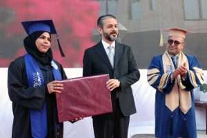 Read more about the article During Al-Karkh University of Science’s Graduation Ceremony, Dr. Al-Aboudi Honors Top Graduates & His Excellency Affirms on Developing Curricula & Educational Programs & Supporting graduates